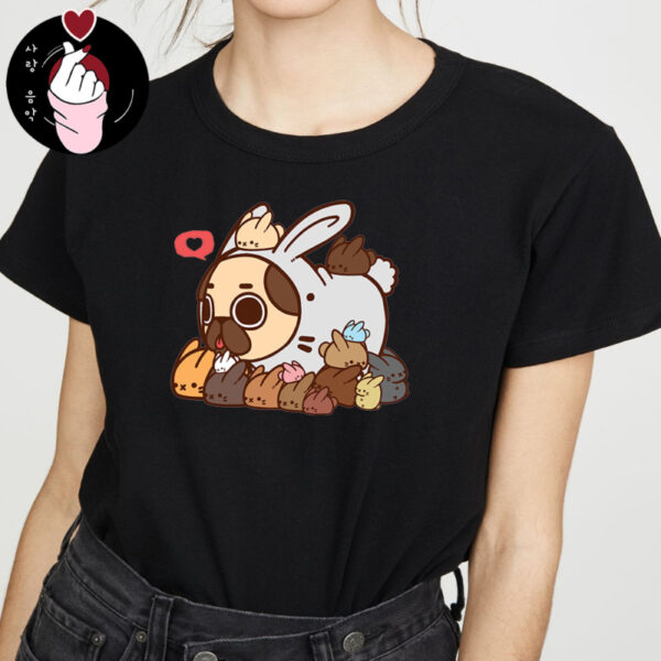 Camiseta Pug Conejo