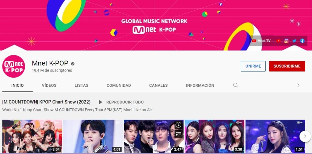 youtube mnet